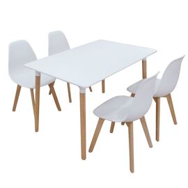 Σετ Τραπεζαρίας Loft Plus White Randy 5τμχ 120Χ80X72εκ. - ΤΡΑΠΕΖΑΡΙΕΣ στο Milonadakis.gr