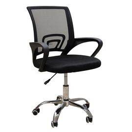 A1850 S ΧΡΩΜΙΟ/ΜΑΥΡΟ MESH ΠΟΛΥΘΡΟΝΑ ΓΡΑΦΕΙΟΥ 62Χ52Χ43-84/50-93εκ. - ΚΑΡΕΚΛΕΣ ΓΡΑΦΕΙΟΥ στο Milonadakis.gr