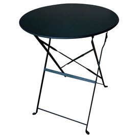 ALMA Φ60Χ71εκ. ΜΑΥΡΟ ΤΡΑΠΕΖΙ ΜΕΤΑΛΛΙΚΟ ΠΤΥΣ/ΝΟ - ΤΡΑΠΕΖΙΑ ΕΞ. ΧΩΡΟΥ στο Milonadakis.gr