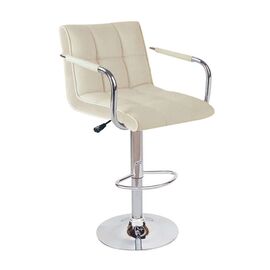 BAR54 CREAM PU(Σ2)ΣΚΑΜΠΟ ΜΕ ΑΜΟΡΤΙΣΕΡ 52X50X112εκ. - ΣΚΑΜΠΟ ΜΠΑΡ στο Milonadakis.gr