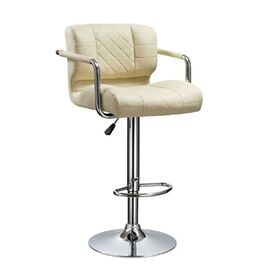 BAR83 CREAM PU(Σ2)ΣΚΑΜΠΟ ΜΕ ΑΜΟΡΤΙΣΕΡ 51Χ51Χ110εκ. - ΣΚΑΜΠΟ ΜΠΑΡ στο Milonadakis.gr