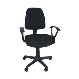 BS750 ΜΑΥΡΟ ΥΦΑΣΜΑ ΠΟΛΥΘΡΟΝΑ ΓΡΑΦΕΙΟΥ 64X56X41-90/51-98εκ. - ΚΑΡΕΚΛΕΣ ΓΡΑΦΕΙΟΥ στο Milonadakis.gr