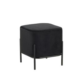 BELLA/S ΣΚΑΜΠΟ BLACK VELVET ΥΦΑΣΜΑ 36X36Χ38εκ. - ΠΟΥΦ - ΣΚΑΜΠΟ - ΜΠΑΟΥΛΟ στο Milonadakis.gr