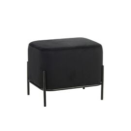 BELLA/L ΣΚΑΜΠΟ BLACK VELVET ΥΦΑΣΜΑ 48X37Χ39εκ. - ΠΟΥΦ - ΣΚΑΜΠΟ - ΜΠΑΟΥΛΟ στο Milonadakis.gr