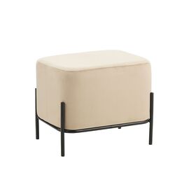 BELLA/L ΣΚΑΜΠΟ BEIGE VELVET ΥΦΑΣΜΑ 48X37Χ39εκ. - ΠΟΥΦ - ΣΚΑΜΠΟ - ΜΠΑΟΥΛΟ στο Milonadakis.gr