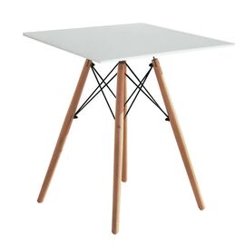 RANDY OFF WHITE 70X70Χ72εκ. ΤΡΑΠΕΖΙ ΞYΛO/MDF - ΤΡΑΠΕΖΙΑ ΚΟΥΖΙΝΑΣ στο Milonadakis.gr