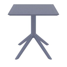 SKY DARK GREY 70X70X74εκ. ΤΡΑΠΕΖΙ ΠΟΛ/ΝΙΟΥ - ΤΡΑΠΕΖΙΑ ΕΞ. ΧΩΡΟΥ στο Milonadakis.gr