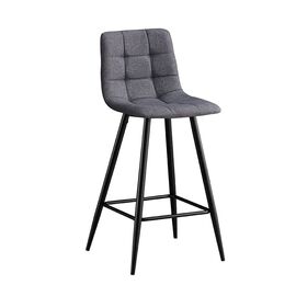 NORA ΓΚΡΙ ΥΦΑΣΜΑ(Σ4)72εκ. ΣΚΑΜΠΟ ΜΕΤΑΛΛΙΚΟ 47X49X72-104εκ. - ΣΚΑΜΠΟ ΜΠΑΡ στο Milonadakis.gr