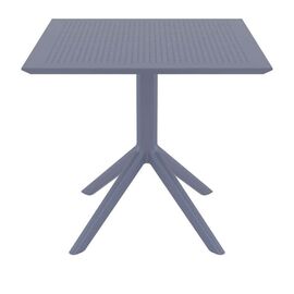 SKY DARK GREY 80X80X74εκ. ΤΡΑΠΕΖΙ ΠΟΛ/ΝΙΟΥ - ΤΡΑΠΕΖΙΑ ΕΞ. ΧΩΡΟΥ στο Milonadakis.gr