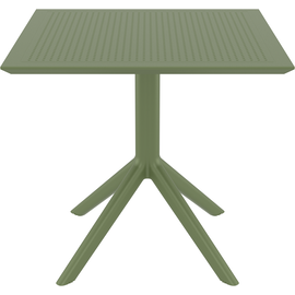 SKY OLIVE GREEN 80X80X74εκ. ΤΡΑΠΕΖΙ  ΠΟΛ/ΝΙΟΥ - ΤΡΑΠΕΖΙΑ ΕΞ. ΧΩΡΟΥ στο Milonadakis.gr