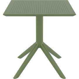 SKY OLIVE GREEN 70X70X74εκ. ΤΡΑΠΕΖΙ ΠΟΛ/ΝΙΟΥ - ΤΡΑΠΕΖΙΑ ΕΞ. ΧΩΡΟΥ στο Milonadakis.gr