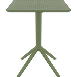 SKY OLIVE GREEN 60Χ60X74εκ. ΤΡΑΠΕΖΙ ΠΤΥΣ/ΝΟ ΠΟΛ/ΝΙΟΥ - ΤΡΑΠΕΖΙΑ ΕΞ. ΧΩΡΟΥ στο Milonadakis.gr