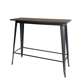 TEXAS ΜΠΑΡ ΜΑΥΡΟ ΜΑΤ ΤΡΑΠΕΖΙ 120Χ40Χ109εκ.ΜΕΤΑΛΛΟ/ΞΥΛΟ - ΤΡΑΠΕΖΙΑ ΕΞ. ΧΩΡΟΥ στο Milonadakis.gr