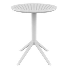 SKY WHITE Φ60X74εκ. ΤΡΑΠΕΖΙ ΠΤΥΣ/ΝΟ ΠΟΛ/ΝΙΟΥ - ΤΡΑΠΕΖΙΑ ΕΞ. ΧΩΡΟΥ στο Milonadakis.gr