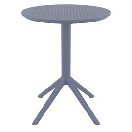 SKY DARK GREY Φ60X74εκ. ΤΡΑΠΕΖΙ ΠΤΥΣ/ΝΟ ΠΟΛ/ΝΙΟΥ - ΤΡΑΠΕΖΙΑ ΕΞ. ΧΩΡΟΥ στο Milonadakis.gr