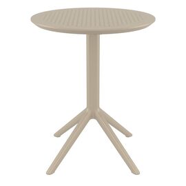 SKY TAUPE Φ60X74εκ. ΤΡΑΠΕΖΙ ΠΤΥΣ/ΝΟ ΠΟΛ/ΝΙΟΥ - ΤΡΑΠΕΖΙΑ ΕΞ. ΧΩΡΟΥ στο Milonadakis.gr