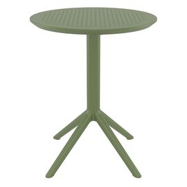 SKY OLIVE GREEN Φ60X74εκ. ΤΡΑΠΕΖΙ ΠΤΥΣ/ΝΟ ΠΟΛ/ΝΙΟΥ - ΤΡΑΠΕΖΙΑ ΕΞ. ΧΩΡΟΥ στο Milonadakis.gr