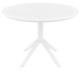 SKY WHITE Φ105X74εκ. ΤΡΑΠΕΖΙ ΠΟΛ/ΝΙΟΥ - ΤΡΑΠΕΖΙΑ ΕΞ. ΧΩΡΟΥ στο Milonadakis.gr