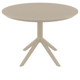 SKY TAUPE Φ105X74εκ. ΤΡΑΠΕΖΙ ΠΟΛ/ΝΙΟΥ - ΤΡΑΠΕΖΙΑ ΕΞ. ΧΩΡΟΥ στο Milonadakis.gr