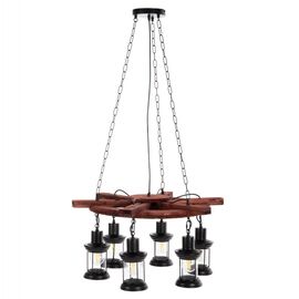 ΦΩΤΙΣΤΙΚΟ ΟΡΟΦΗΣ 6-ΦΩΤΟ HM4116 ΞΥΛΟ-ΜΕΤΑΛΛΟ-ΓΥΑΛΙ 119Υεκ. - ΦΩΤΙΣΤΙΚΑ ΟΡΟΦΗΣ στο Milonadakis.gr