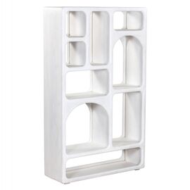 ΒΙΒΛΙΟΘΗΚΗ HANDYR HM9707 ΜΑΣΙΦ ΞΥΛΟ MANGO ΣΕ ΛΕΥΚΟ ΧΡΩΜΑ 100x35x165Yεκ. - ΒΙΤΡΙΝΕΣ στο Milonadakis.gr