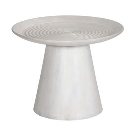 ΤΡΑΠΕΖΙ ΣΑΛΟΝΙΟΥ ΣΤΡΟΓΓΥΛΟ ROSS HM9709 ΜΑΣΙΦ ΞΥΛΟ MANGO-ΛΕΥΚΟ Φ60x45Υεκ. - ΤΡΑΠΕΖΑΚΙΑ ΣΑΛΟΝΙΟΥ στο Milonadakis.gr