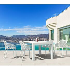 Σετ Τραπεζαρίας 5τμχ Vegas Air XL White 100X100/140Χ75εκ. - ΣΕΤ ΤΡΑΠΕΖΑΡΙΕΣ στο Milonadakis.gr