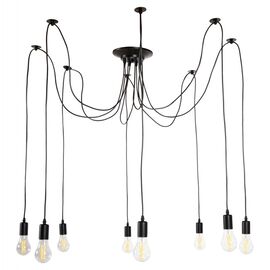 ΦΩΤΙΣΤΙΚΟ ΟΡΟΦΗΣ ΚΡΕΜΑΣΤΟ 8-ΦΩΤΟ HM4176 ΜΑΥΡΟ ΜΕΤΑΛΛΙΚΟ-ΜΑΥΡΑ ΚΑΛΩΔΙΑ Φ100x180Υ - ΦΩΤΙΣΤΙΚΑ ΟΡΟΦΗΣ στο Milonadakis.gr