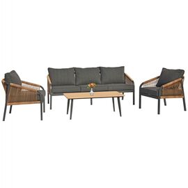 ΣΑΛΟΝΙ ΕΞ.ΧΩΡΟΥ 4ΤΜΧ MAERLY HM6056.03 ΑΛΟΥΜΙΝΙΟ ΑΝΘΡΑΚΙ-ΣΥΝΘ.ΣΧΟΙΝΙ-ΑΝΘΡΑΚΙ ΜΑΞΙΛΑΡΙΑ - ΣΕΤ ΣΑΛΟΝΙΑ στο Milonadakis.gr