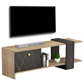 ΕΠΙΠΛΟ ΤΗΛΕΟΡΑΣΗΣ HENRIETTE HM8900.12 ΜΕΛΑΜΙΝΗ ΣΕ SONAMA-ΜΑΥΡΟ ΜΑΡΜΑΡΟ 120x25x37Υεκ. - ΕΠΙΠΛΑ ΤΗΛΕΟΡΑΣΗΣ στο Milonadakis.gr