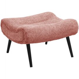 ΣΚΑΜΠΟ-ΥΠΟΠΟΔΙΟ KEMBA HM9606.02 ΡΟΖ ΜΠΟΥΚΛΕ-ΜΑΥΡΑ ΞΥΛΙΝΑ ΠΟΔΙΑ 68X58X40Υ εκ. - ΠΟΥΦ - ΣΚΑΜΠΟ - ΜΠΑΟΥΛΟ στο Milonadakis.gr