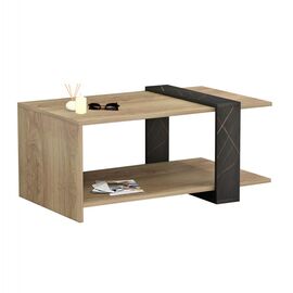 ΤΡΑΠΕΖΙ ΣΑΛΟΝΙΟΥ WILMA HM8950.12 ΜΕΛΑΜΙΝΗ ΣΕ ΦΥΣΙΚΟ-ΜΑΥΡΟ ΜΑΡΜΑΡΟ 80Χ50Χ35Υεκ. - ΤΡΑΠΕΖΑΚΙΑ ΣΑΛΟΝΙΟΥ στο Milonadakis.gr