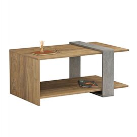 ΤΡΑΠΕΖΙ ΣΑΛΟΝΙΟΥ WILMA HM8950.13 ΜΕΛΑΜΙΝΗ ΣΕ ΦΥΣΙΚΟ-ΓΚΡΙ ΠΕΤΡΑ 80Χ50Χ35Υ εκ. - ΤΡΑΠΕΖΑΚΙΑ ΣΑΛΟΝΙΟΥ στο Milonadakis.gr