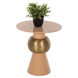 ΒΟΗΘΗΤΙΚΟ ΤΡΑΠΕΖΑΚΙ PATNA HM4235.08 ΜΕΤΑΛΛΟ ΣΕ ΣΟΜΟΝ-ΧΡΥΣΟ Φ40,5x43Υεκ - ΒΟΗΘΗΤΙΚΑ ΤΡΑΠΕΖΑΚΙΑ στο Milonadakis.gr