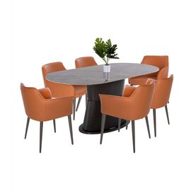 ΣΕΤ ΤΡΑΠΕΖΑΡΙΑ ΕΣΩΤ.ΧΩΡΟΥ 7ΤΜΧ HM11974 ΤΡΑΠΕΖΙ ΒΕΝΤ & 6 ΠΟΛΥΘΡΟΝΕΣ HELM (CAMEL) - ΤΡΑΠΕΖΑΡΙΕΣ στο Milonadakis.gr