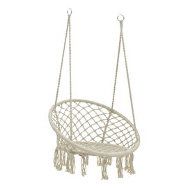 Αιώρα-κούνια κάθισμα Eventful pakoworld σχοινί μπεζ 82x82x133εκ - ΚΟΥΝΙΕΣ - ΦΩΛΙΕΣ στο Milonadakis.gr