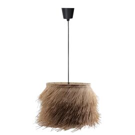 Φωτιστικό οροφής μονόφωτο Hairy Inart Ε27 φυσικό ρατάν Φ70x188εκ - ΦΩΤΙΣΤΙΚΑ ΟΡΟΦΗΣ στο Milonadakis.gr