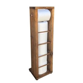 Επιδαπέδια χαρτοθήκη μπάνιου Laila pakoworld καρυδί 15x15x56εκ - ΟΡΓΑΝΩΣΗ ΣΠΙΤΙΟΥ στο Milonadakis.gr