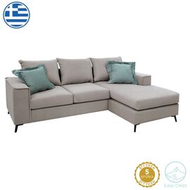 Γωνιακός καναπές Fabulous pakoworld αναστρέψιμος ύφασμα elephant-ciel 240x165x95εκ - ΚΑΝΑΠΕΔΕΣ-ΣΑΛΟΝΙΑ στο Milonadakis.gr