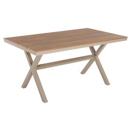 ΤΡΑΠΕΖΙ ΑΛΟΥΜΙΝΙΟΥ ΟΡΘΟΓΩΝΙΟ TAWNEE HM6037.04 ΣΑΜΠΑΝΙ-POLYWOOD ΦΥΣΙΚΟ 150x89,5x73Υ - ΤΡΑΠΕΖΙΑ ΕΞ. ΧΩΡΟΥ στο Milonadakis.gr