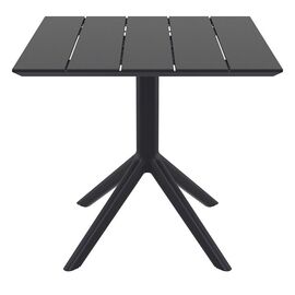 PARIS BLACK 80X80X74εκ. ΤΡΑΠΕΖΙ ΠΟΛ/ΝΙΟΥ - ΤΡΑΠΕΖΙΑ ΕΞ. ΧΩΡΟΥ στο Milonadakis.gr