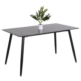 ΤΡΑΠΕΖΙ RAVEN HM9856 ΚΕΡΑΜΙΚΟ TOP ΑΝΘΡΑΚΙ ΜΑΡΜΑΡΟ-ΜΑΥΡΟ ΜΕΤΑΛΛΟ 140x80x76Υεκ. - ΤΡΑΠΕΖΙΑ ΚΟΥΖΙΝΑΣ στο Milonadakis.gr