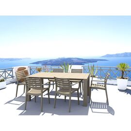 Σετ Τραπεζαρίας 7τμχ Vegas Artemis Taupe 100X180/220Χ75εκ. - ΣΕΤ ΤΡΑΠΕΖΑΡΙΕΣ στο Milonadakis.gr