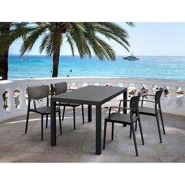 Σετ Τραπεζαρίας 5τμχ Ares Loft Black 140Χ80Χ75εκ. - ΣΕΤ ΤΡΑΠΕΖΑΡΙΕΣ στο Milonadakis.gr