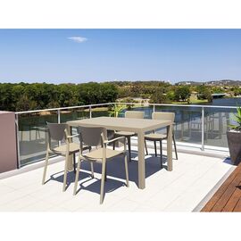 Σετ Τραπεζαρίας 5τμχ Ares Loft Taupe 140Χ80Χ75εκ. - ΣΕΤ ΤΡΑΠΕΖΑΡΙΕΣ στο Milonadakis.gr