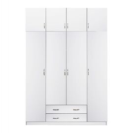 ΝΤΟΥΛΑΠΑ 4ΦΥΛΛΗ ΜΕ ΠΑΤΑΡΙ HM11224.05 ΜΕΛΑΜΙΝΗ ΛΕΥΚΗ 200x55.5x240Υεκ. - ΝΤΟΥΛΑΠΕΣ στο Milonadakis.gr