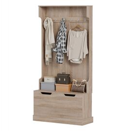 ΕΠΙΠΛΟ ΕΙΣΟΔΟΥ KAYLOR HM2475.01 ΜΕ ΚΡΕΜΑΣΤΡΕΣ&ΑΠΟΘ.ΧΩΡΟ-MDF ΣΕ ΣΟΝΑΜΑ 93x34x180Υεκ - ΕΠΙΠΛΑ ΕΙΣΟΔΟΥ στο Milonadakis.gr