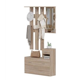 ΕΠΙΠΛΟ ΕΙΣΟΔΟΥ ΜΕ ΚΑΘΡΕΦΤΗ GORN HM2473.01 ΜΕΛΑΜΙΝΗ ΣΕ ΣΟΝΑΜΑ 90x24x190Υεκ - ΕΠΙΠΛΑ ΕΙΣΟΔΟΥ στο Milonadakis.gr