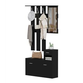 ΕΠΙΠΛΟ ΕΙΣΟΔΟΥ ΜΕ ΚΑΘΡΕΦΤΗ GORN HM2473.02 ΜΕΛΑΜΙΝΗ ΣΕ WENGE 90x24x190Υεκ - ΕΠΙΠΛΑ ΕΙΣΟΔΟΥ στο Milonadakis.gr