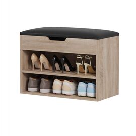 ΠΑΠΟΥΤΣΟΘΗΚΗ ΜΕ ΚΑΘΙΣΜΑ ROMIR HM2477.01 ΜΕΛΑΜΙΝΗ ΣΕ ΣΟΝΑΜΑ-ΚΑΘΙΣΜΑ ΚΑΦΕ 60x30x44Υ - ΝΤΟΥΛΑΠΙΑ - ΠΑΠΟΥΤΣΟΘΗΚΕΣ στο Milonadakis.gr